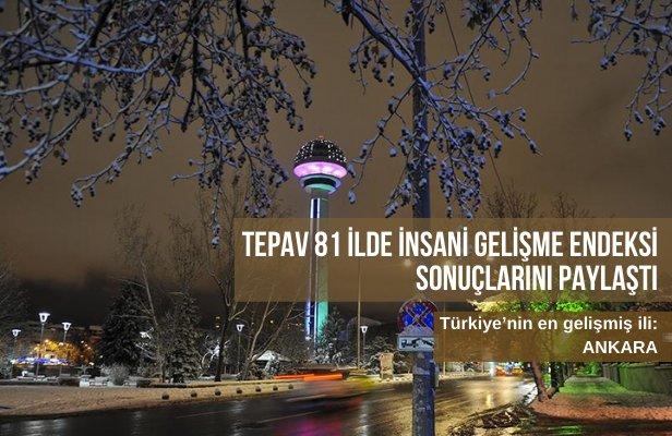 TEPAV 81 İlde İnsani Gelişme Endeksi Sonuçlarını Paylaştı