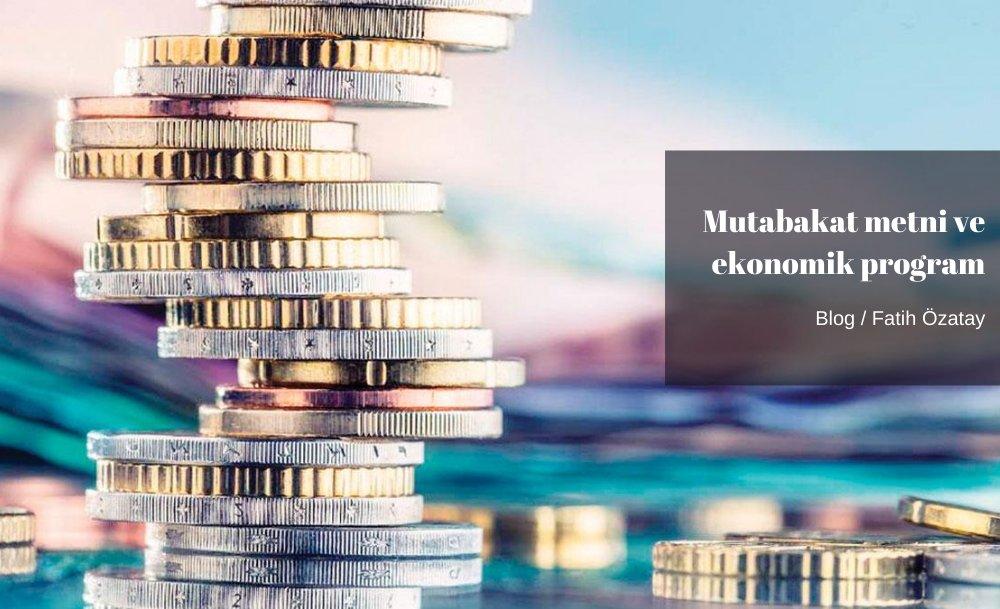 Mutabakat metni ve ekonomik program