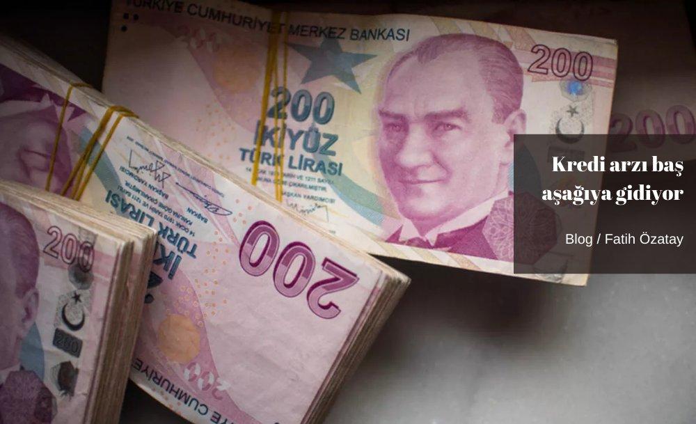 Kredi arzı baş aşağıya gidiyor