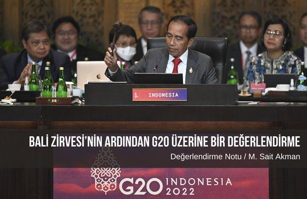 Bali Zirvesi’nin ardından G20 üzerine bir değerlendirme