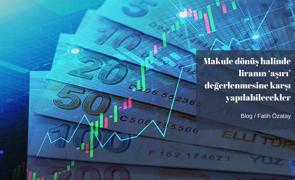 Makule dönüş halinde liranın ‘aşırı’ değerlenmesine karşı yapılabilecekler
