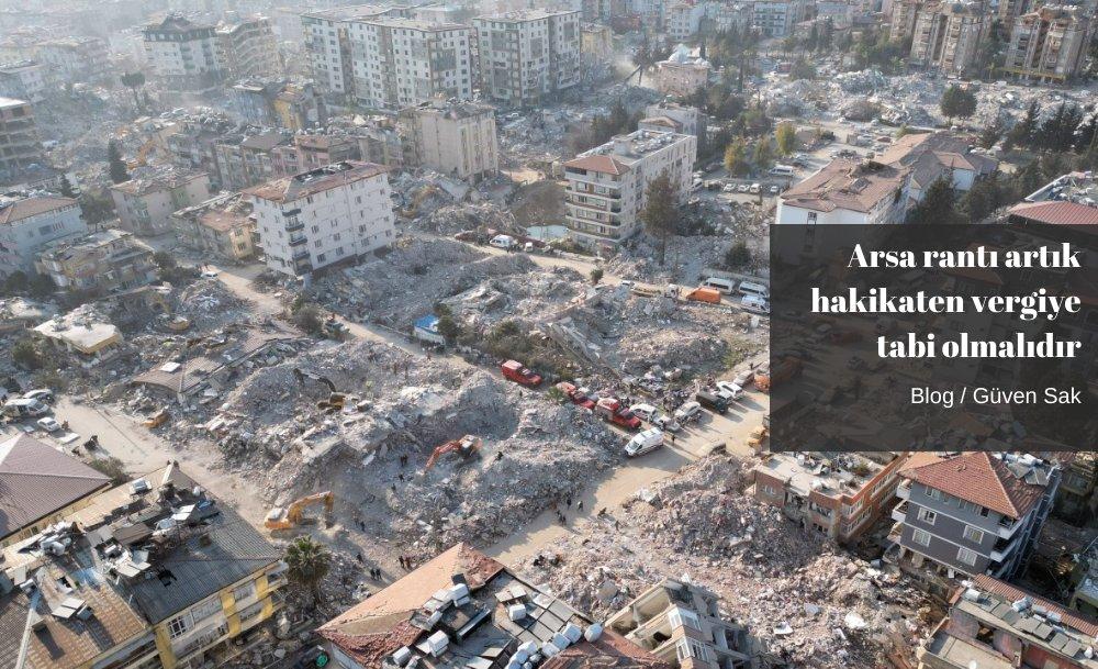 Arsa rantı artık hakikaten vergiye tabi olmalıdır