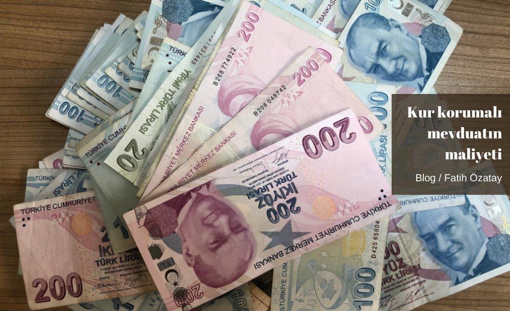 Kur korumalı mevduatın maliyeti