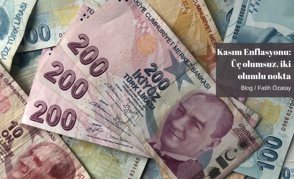 Kasım Enflasyonu: Üç olumsuz, iki olumlu nokta